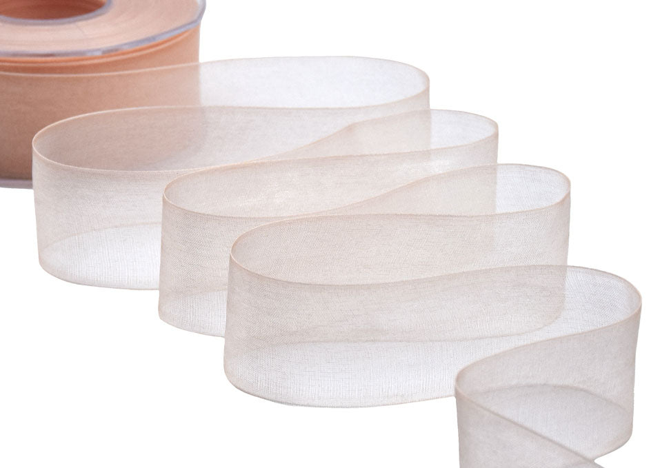 organza 40 mm albicocca chiaro