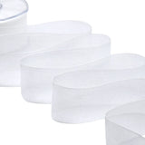 organza 40 mm bianco ottico