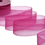 organza 40 mm fuxia peonia