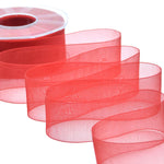 organza 40 mm rosso