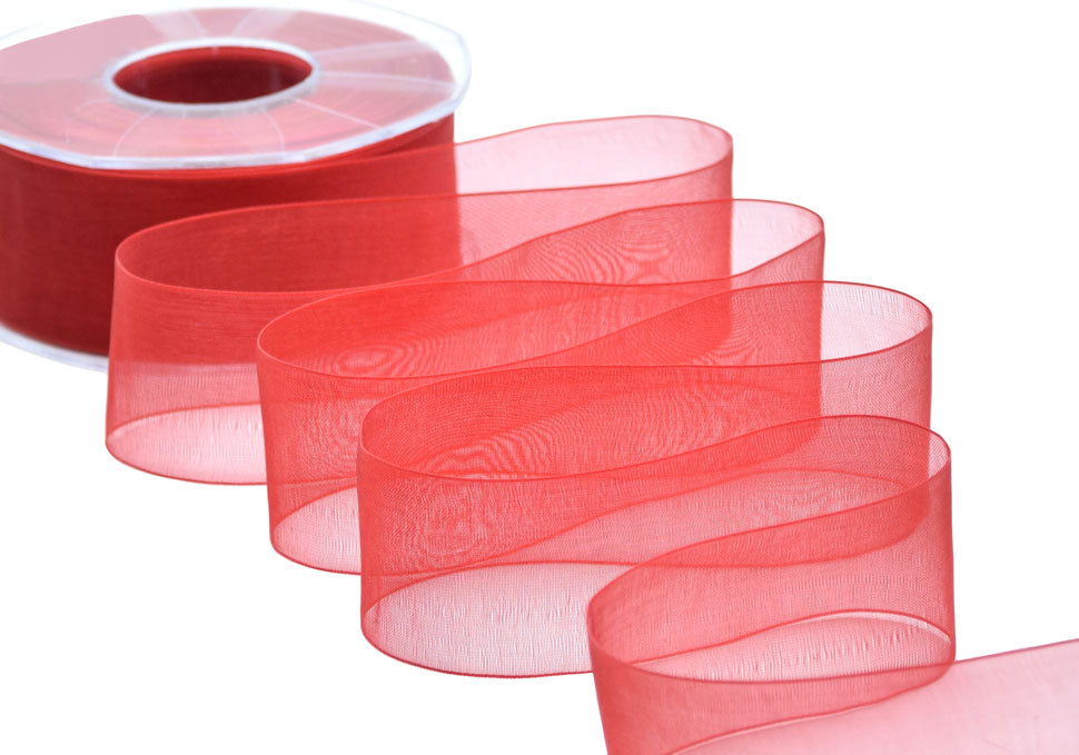 organza 40 mm rosso