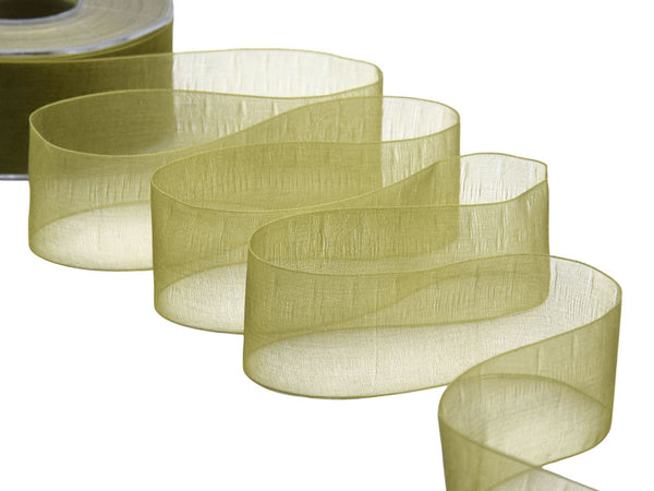 organza 40 mm verde muschio