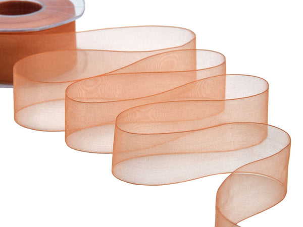 organza 40 mm arancio pesca