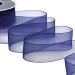 organza 40 mm blu scuro