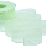 organza 40 mm verde mela chiaro