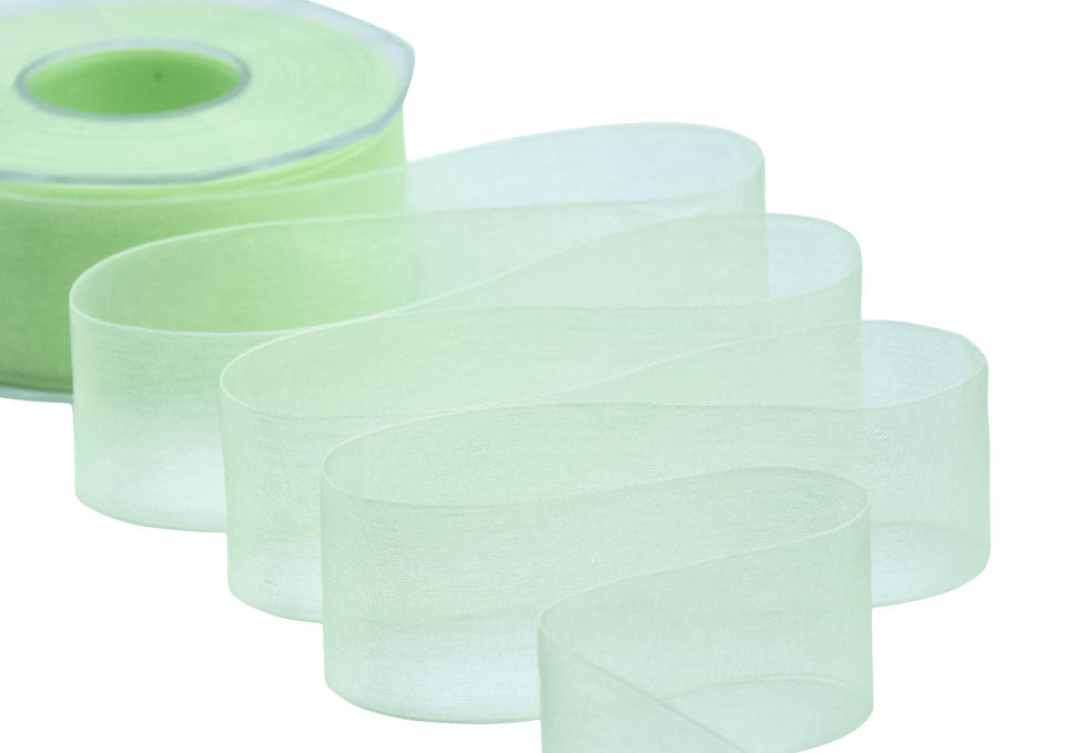 organza 40 mm verde mela chiaro