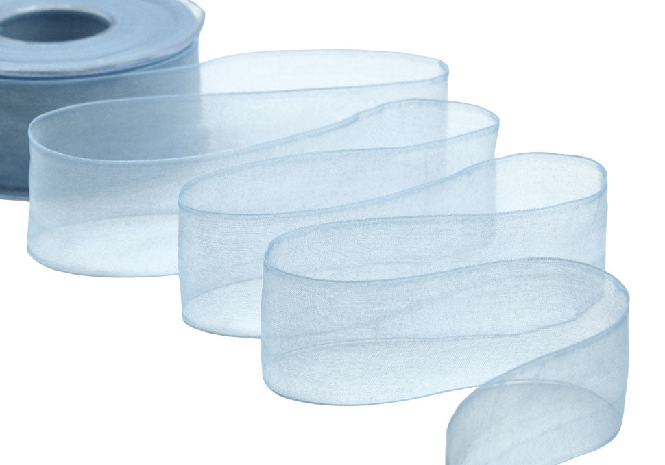 organza 40 mm azzurro baby