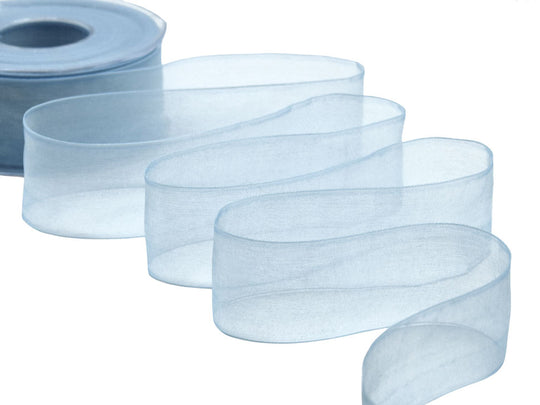 organza 40 mm azzurro baby