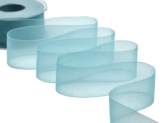 organza 40 mm verde acqua marina