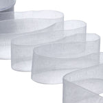 organza 40 mm grigio perla