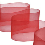 organza 70 mm rosso