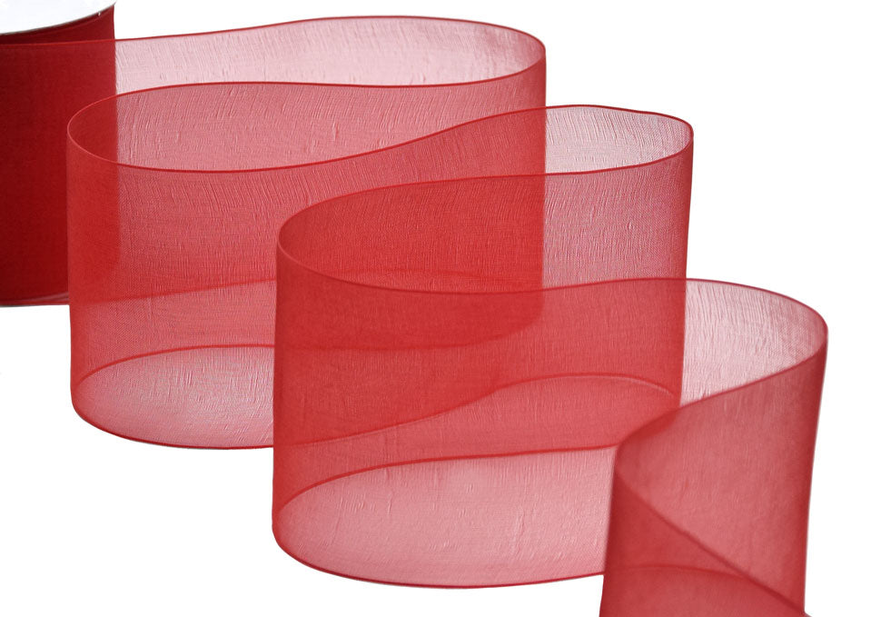organza 70 mm rosso