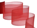 organza 70 mm rosso