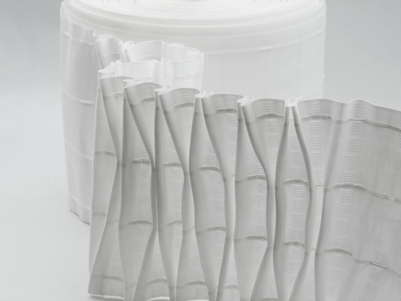 Multi-pocket Curtain Tape Continuous Pocket 4 Strings 90mm