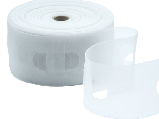 Ruban Fronceur Transparent Avec Trous Pour Bâtons 100mm