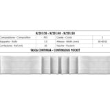 Ruban Fronceur Poche Continue 2 Cordes 30mm