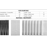 Ruban Fronceur Multi-poche 4 Poches 2 Cordes 50mm