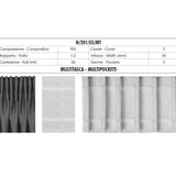 Ruban Fronceur Multi-poche 5 Poches 2 Cordes 55mm