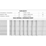 Ruban Fronceur Poche Continue 2 Cordes 65mm