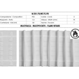 Ruban Fronceur Multi-poches Poche Continue 2 Cordes 70mm