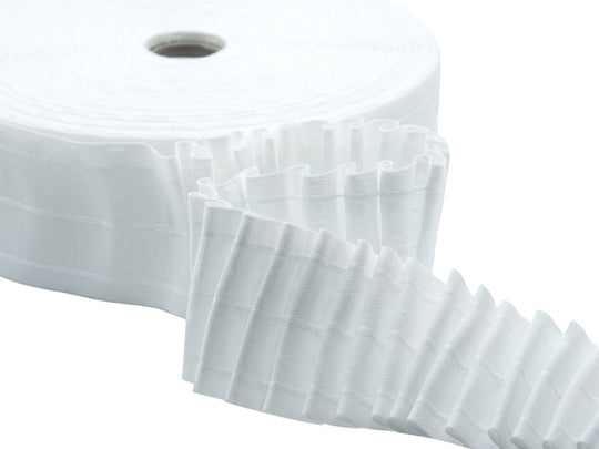 Ruban Fronceur Avec Vagues Trois Cordes Multi-poches 70 mm