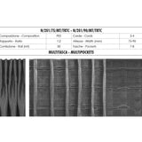 Ruban Fronceur Avec Vagues 3 Cordes Multi-poches 75mm 