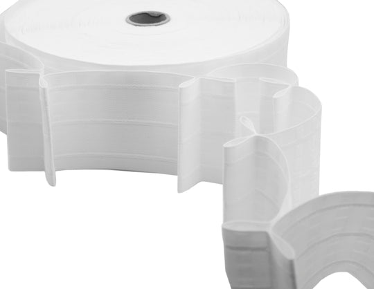 Ruban Fronceur Multi-poches Pli Accouplée 3 Cordes 80mm