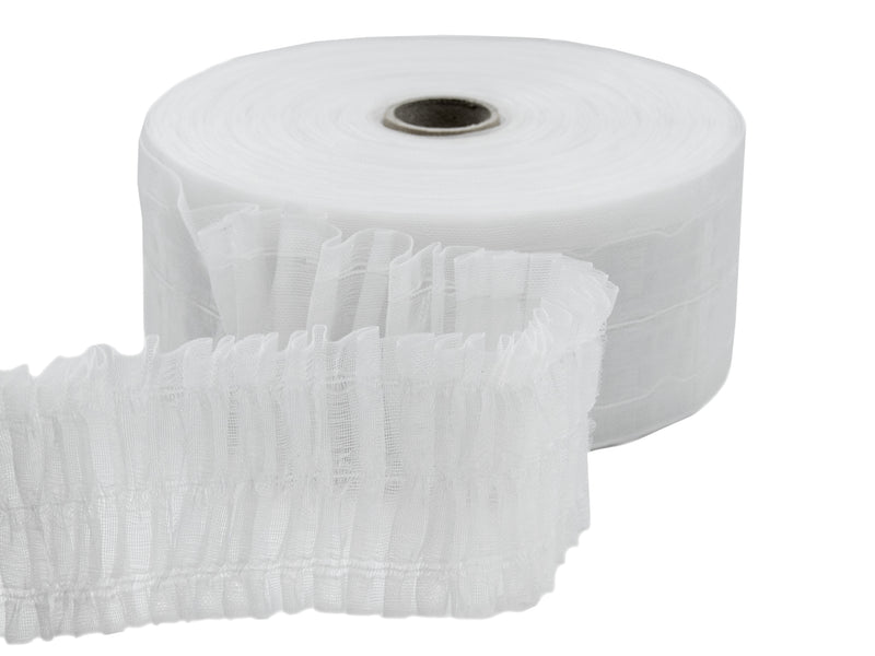 Fettuccia Per Tende Trasparente - Nastro Riloga Con Passanti, 100mm X 3m - Foto 2