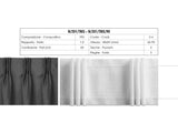 Fettuccia Per Tende A Tre Pieghe 2 Tasche 2 Corde 65mm