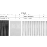 Ruban Fronceur Rapport 1:3 Avec 1 Poche et 3 Cordes 55mm