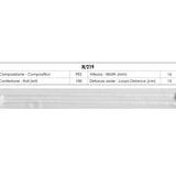 Bouillonnes Rideau sangle avec anneau 17mm