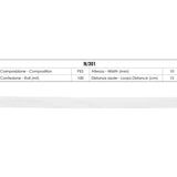Ruban pour stores romains avec anneau de couture simple de 8 mm