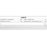 Sangle transparente pour rideaux A 17mm