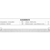 Ruban transparent pour stores romains à couture simple avec anneau cousu de 9 mm