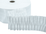 Fettuccia Per Tende Con Pieghe Alternate 2 Tasche 4 Corde 80mm
