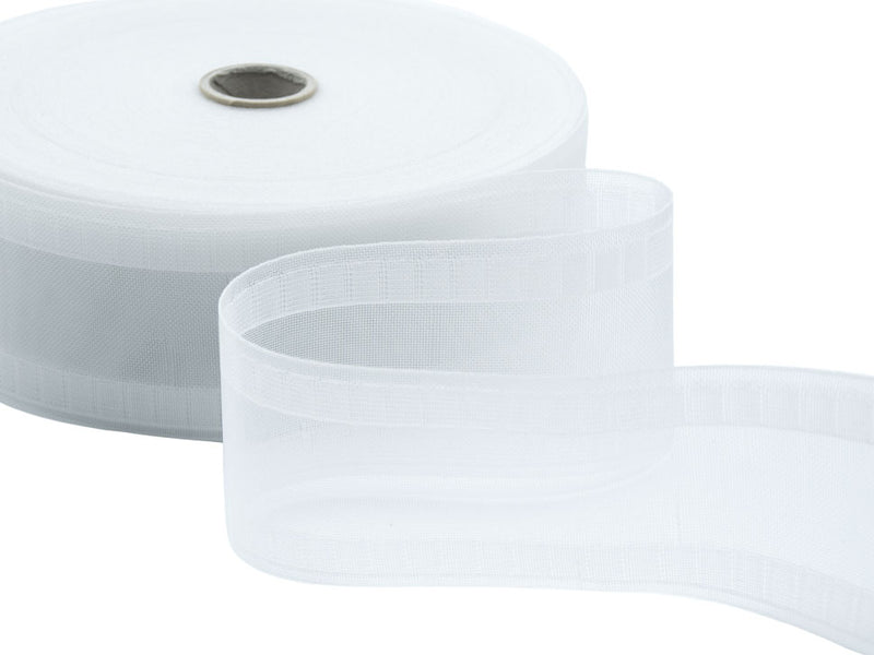 Transparent Curtain Tape Wave For Wave Curtains Without Strings 75mm