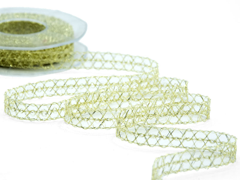 Rete Sirio Lame 15 mm Oro