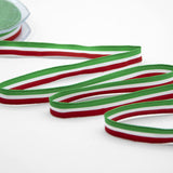 Raso Tricolore 10 mm Verde Bandiera