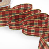 Scozzese Lurex 30 mm Rosso