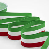 Raso Tricolore 39 mm Verde Bandiera
