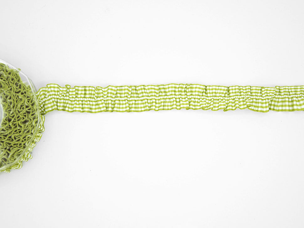 bamby due con elastico centrale 25 mm verde pistacchio