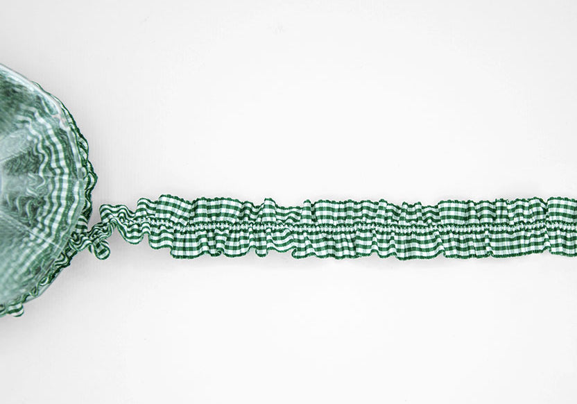 bamby due con elastico centrale 25 mm verde inglese