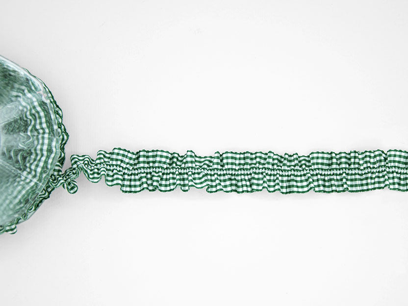 bamby due con elastico centrale 25 mm verde inglese