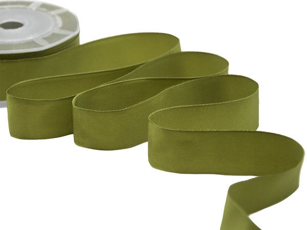 Carlotta satin copper borders 27 mm green moss