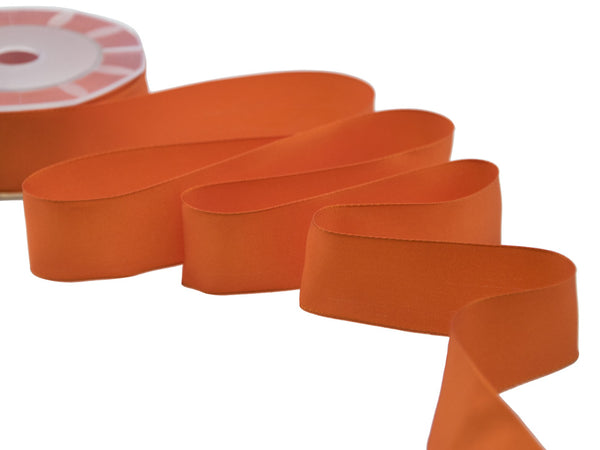 Carlotta Satin Cuivre Bords 27 mm Orange