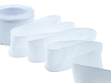 Carlotta satin copper borders 40 mm optical white