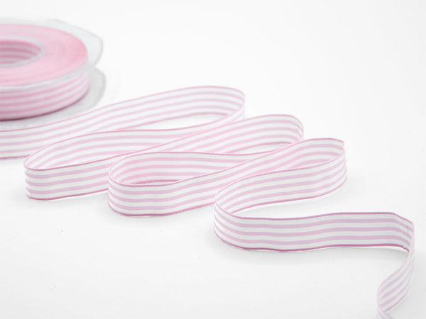 Baby striped 15 mm pink baby