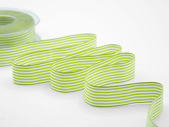 Bamily striped 25 mm green pistachio