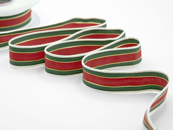 Christmas rigatone snow25 mm multicolored borders