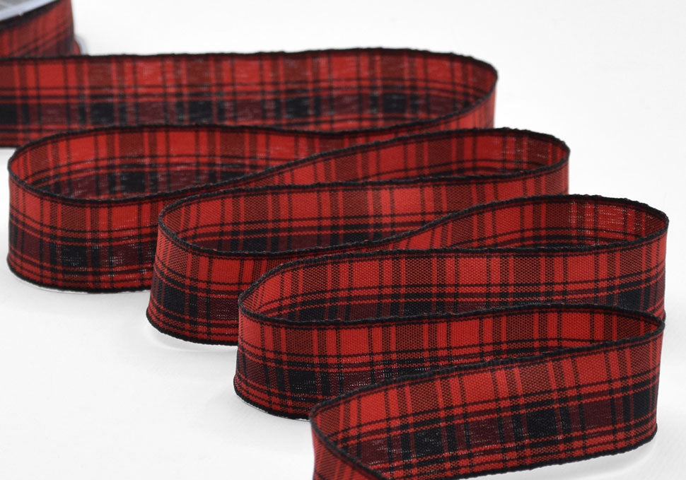 kilt scozzese 25 mm rosso